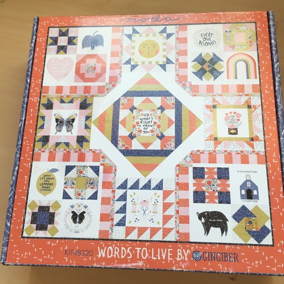 NWT Words to Live By Quilt Kit - Picture 1 of 9